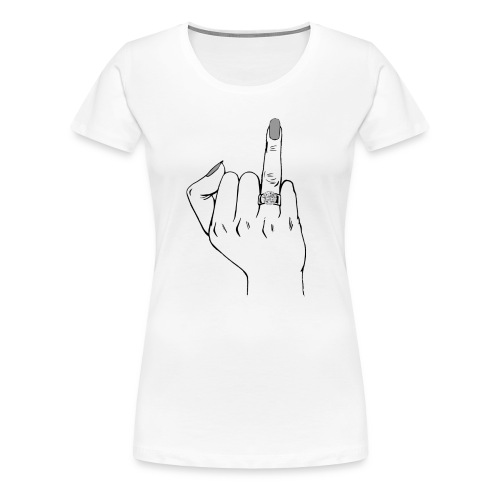 Ring Finger - Bride - Women's Premium T-Shirt