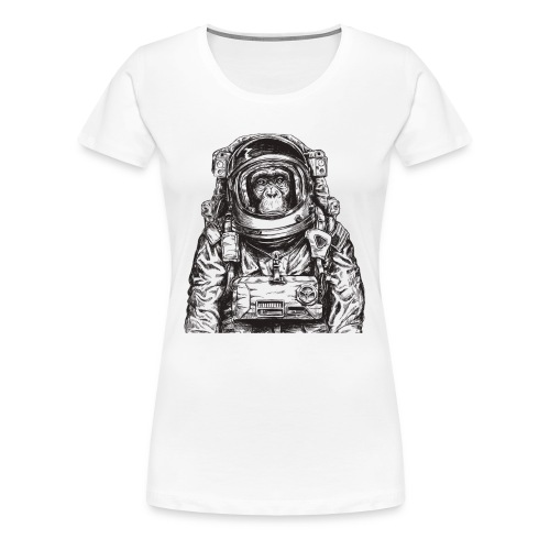 Monkey Astronaut - Women's Premium T-Shirt