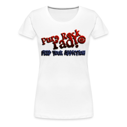 purerockradio feedaddiction transp 1300px - Women's Premium T-Shirt