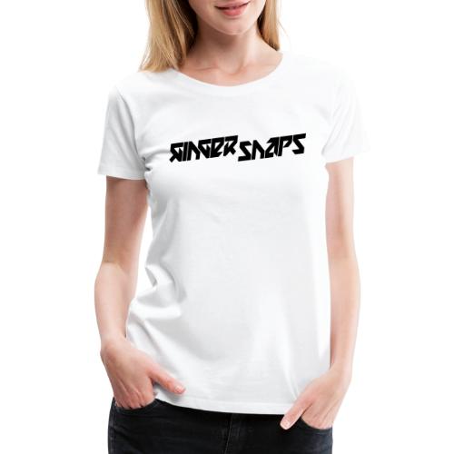 Ginger Snap5 logo (slim black) - Women's Premium T-Shirt