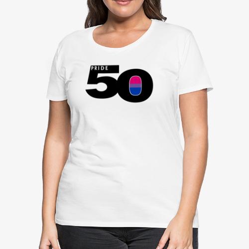50 Pride Bisexual Pride Flag - Women's Premium T-Shirt