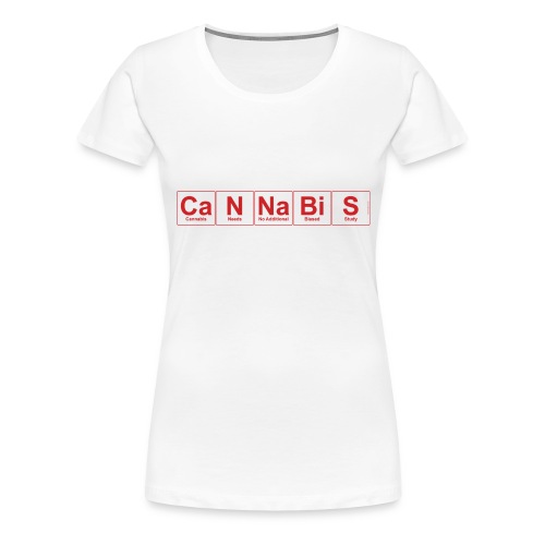 Periodic Cannabis Red/White - Women's Premium T-Shirt