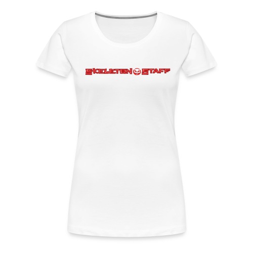 SKELETON STAFF WHITE SHIRT - Women's Premium T-Shirt