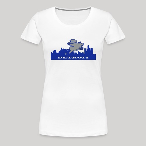 detroit pigs flying - Women's Premium T-Shirt