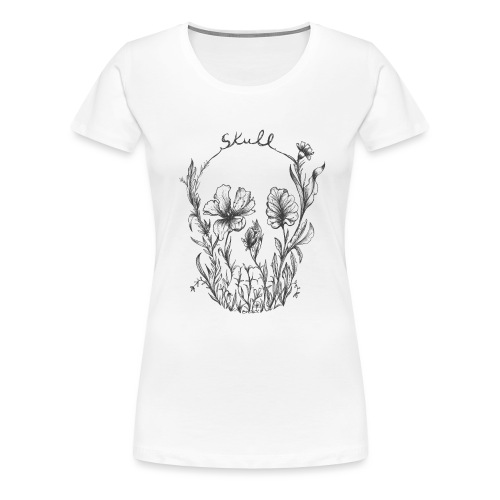 botanical skull - Women's Premium T-Shirt