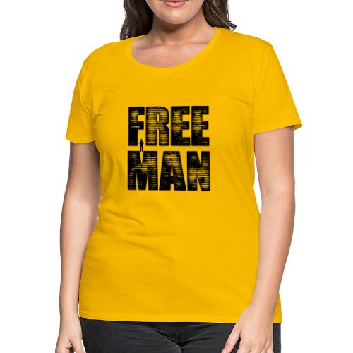 FREE MAN - Black Graphic - Women's Premium T-Shirt