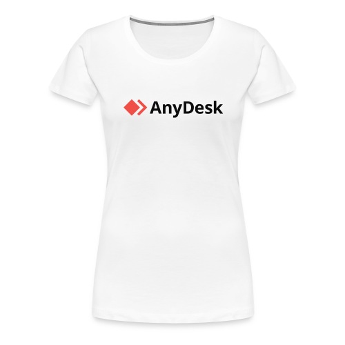 AnyDesk Black Logo - Women's Premium T-Shirt