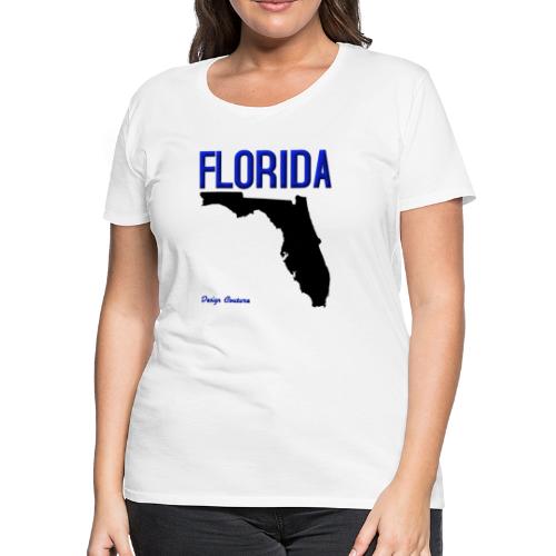 FLORIDA REGION MAP BLUE - Women's Premium T-Shirt
