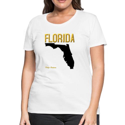 FLORIDA REGION MAP GOLD - Women's Premium T-Shirt