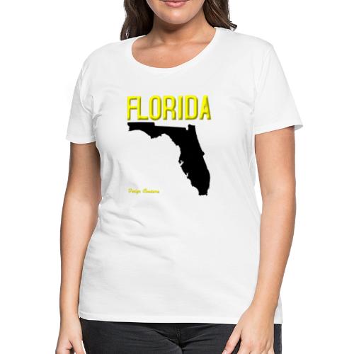 FLORIDA REGION MAP YELLOW - Women's Premium T-Shirt
