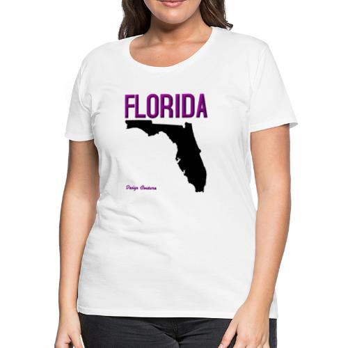 FLORIDA REGION MAP PURPLE - Women's Premium T-Shirt
