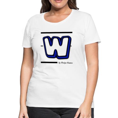 W BLUE - Women's Premium T-Shirt