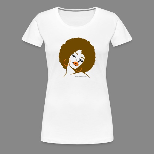 Afro Diva (Brown Hair) - Women's Premium T-Shirt