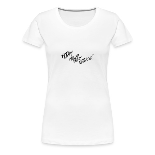 HDM Miner Music Network T-Shirt White - Women's Premium T-Shirt