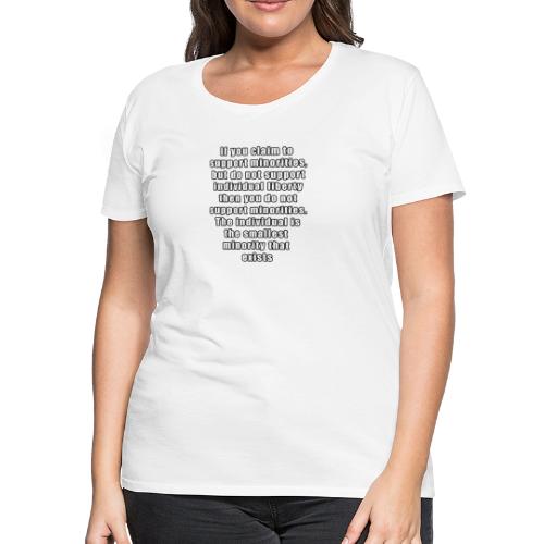 minorities individual liberty - Women's Premium T-Shirt