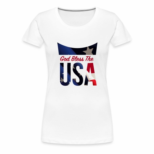 God Bless The USA Veterans T-Shirts - Women's Premium T-Shirt
