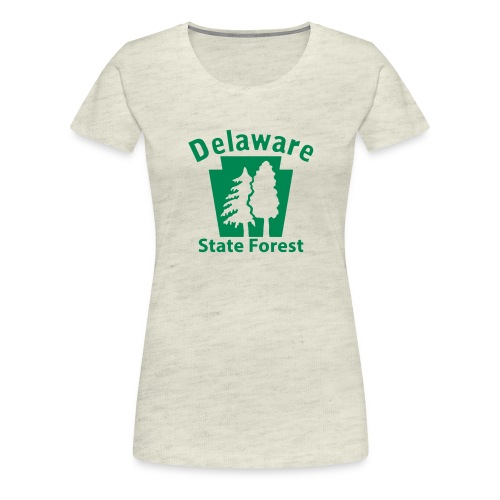 Delaware State Forest Keystone (w/trees) - Women's Premium T-Shirt
