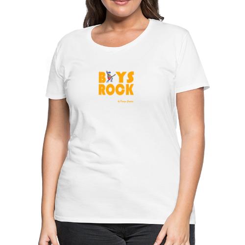 BOYS ROCK ORANGE - Women's Premium T-Shirt