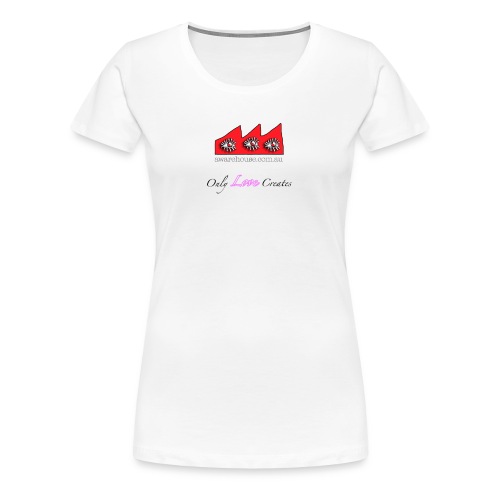 LoveCreates onWhite - Women's Premium T-Shirt