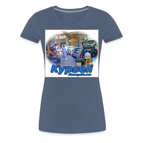 Kypseli market jpg - Women's Premium T-Shirt