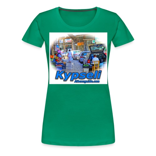 Kypseli market jpg - Women's Premium T-Shirt