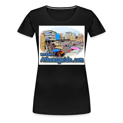 Athensguide Monastiraki jpg - Women's Premium T-Shirt