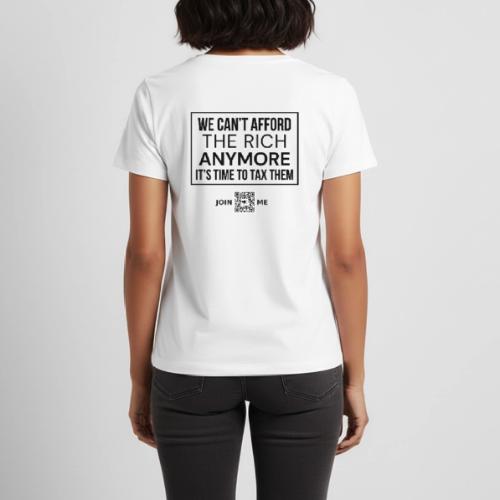 Tax the Rich (black, back) - Women's Premium T-Shirt
