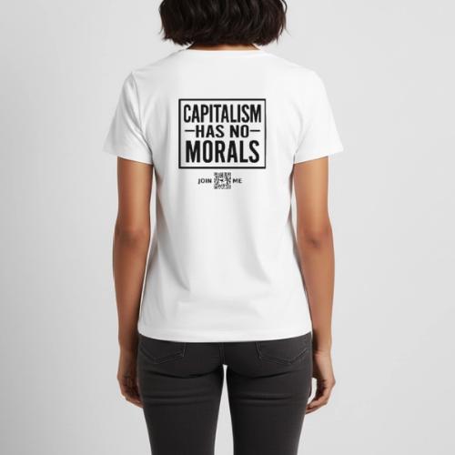 Capitalism (black, back-facing) - Women's Premium T-Shirt