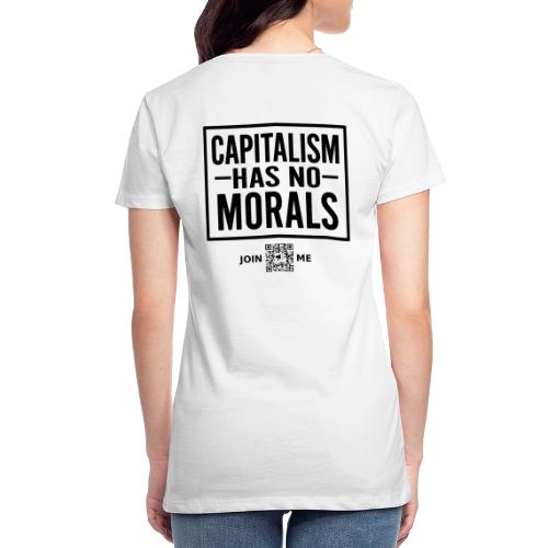 Capitalism (black, back-facing) - Women's Premium T-Shirt