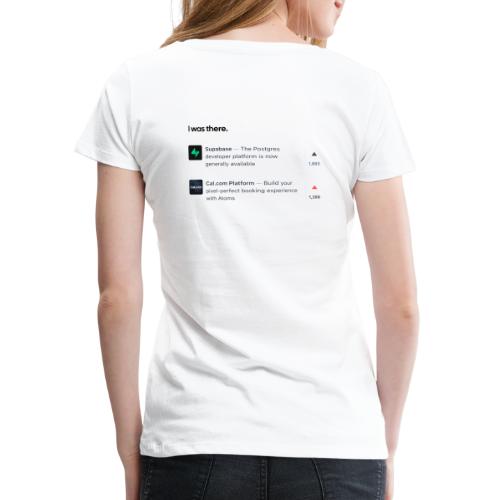 Cal.com x Supabase on Product Hunt - Women's Premium T-Shirt