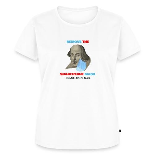 Remove Shakespeare Mask- Front & Back light color - Women's Premium T-Shirt