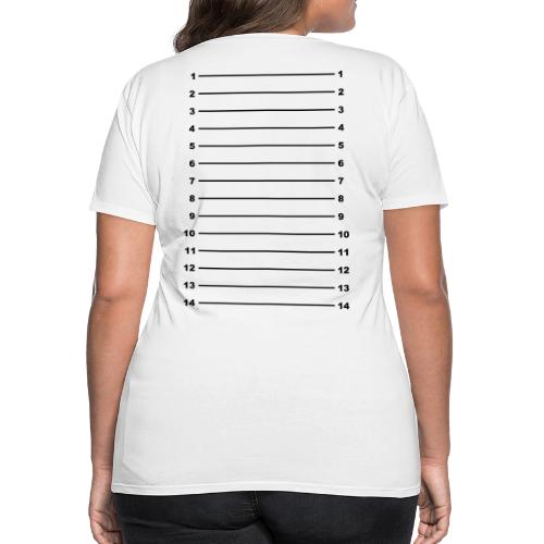 Length Check T-Shirt Plain - Women's Premium T-Shirt