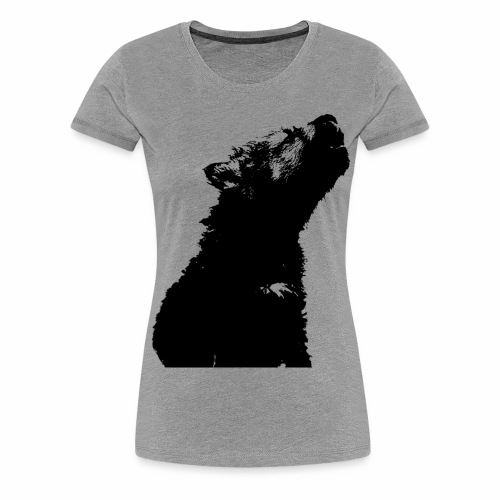 OnePleasure cool cute young wolf puppy gift ideas - Women's Premium T-Shirt
