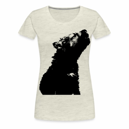 OnePleasure cool cute young wolf puppy gift ideas - Women's Premium T-Shirt