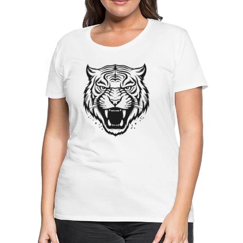 Wild Tiger Fashion, the fury of the feline tiger. - Women's Premium T-Shirt