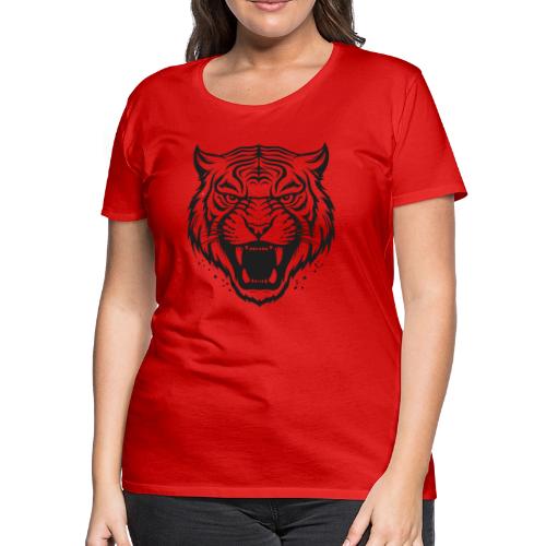 Wild Tiger Fashion, the fury of the feline tiger. - Women's Premium T-Shirt