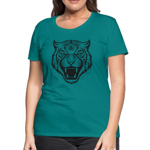 Wild Tiger Fashion, the fury of the feline tiger. - Women's Premium T-Shirt