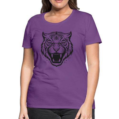 Wild Tiger Fashion, the fury of the feline tiger. - Women's Premium T-Shirt