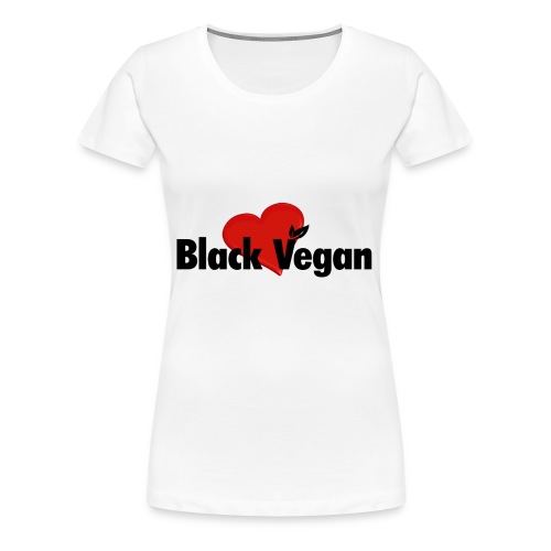 black vegan 101 - Women's Premium T-Shirt