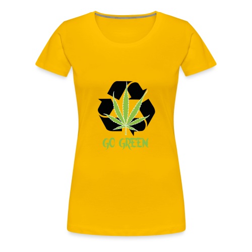 Go Green - Women's Premium T-Shirt