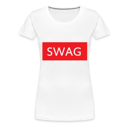 Swag red Hoodie - Women's Premium T-Shirt