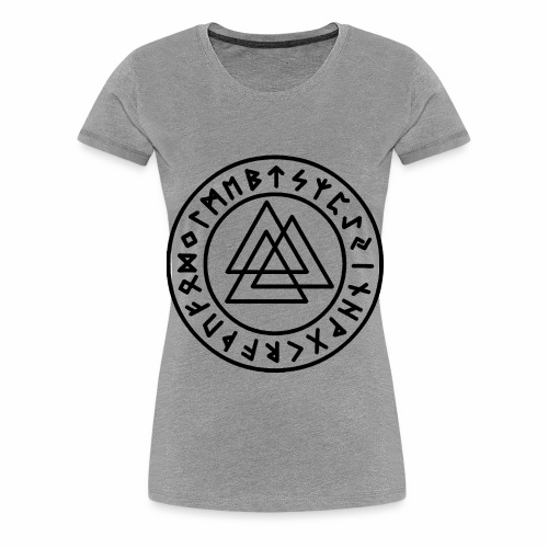 Viking Rune Valknut Wotansknot Gift Ideas - Women's Premium T-Shirt
