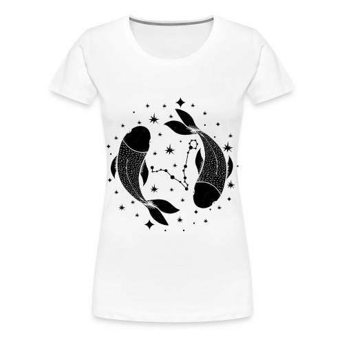 Zodiac sign Pisces Soulful Pisces February March - Women's Premium T-Shirt