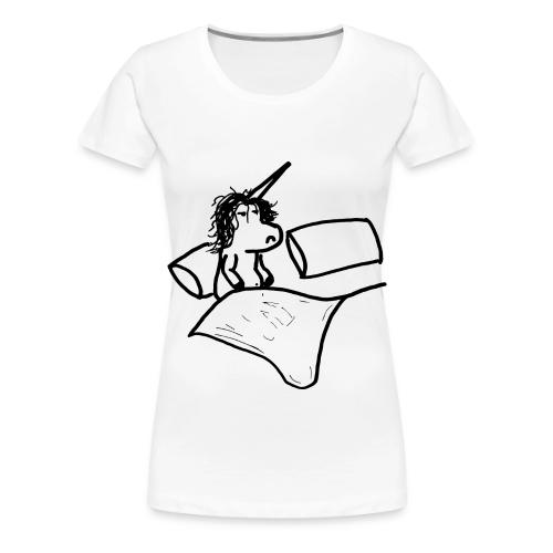 Waking up unicorn - Women's Premium T-Shirt
