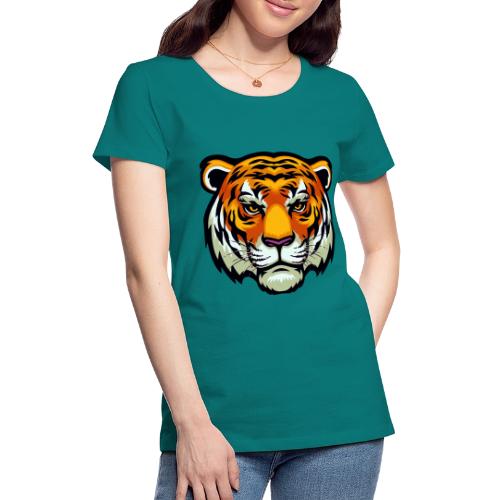 Tiger Fashion Feline Animal, Tiger Willing Success - Women's Premium T-Shirt