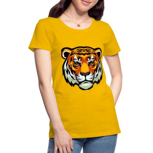 Tiger Fashion Feline Animal, Tiger Willing Success - Women's Premium T-Shirt