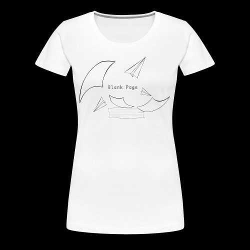 Blank Page Papers Flying - Women's Premium T-Shirt