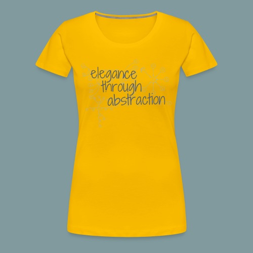 Elegance through Abstraction - Women's Premium T-Shirt