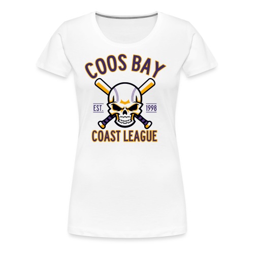 Coos Bay Coast League on White or Gray - Women's Premium T-Shirt