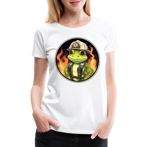 Frog Firefighter - Women's Premium T-Shirt